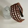 Nueva Diadema Ancha de Malla de Paja Versátil Estilo Vacaciones Estilo Bohemio Estilo Coreano Diadema Trenzada de Cuerda de Cáñamo para Mujer