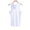 Atacado do Fabricante Camiseta Regata Vermelha 100% Algodão Masculina Camiseta Íntima Camada Base Esportiva Estilo Básico Versátil Camiseta Regata Justa