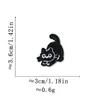 Patches de tecido bordados, patches bordados à máquina, gatinho preto estilo healing, fornecimento direto do fabricante, patches para decoração de roupas e bolsas, atacado