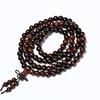 Laos Cor Primária Pau-Rosa Vermelho Terço Pulseira 0,6 8mm 108 Contas Homens e Mulheres Casal Joias Pulseiras Atacado