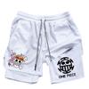AnimeanimationOnePiece Shorts de praia com estampa perimetral e transfronteiriça, shorts de camada dupla
