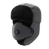 Gorro de invierno para hombres de mediana edad y mayores, un sombrero exterior cálido con forro de polar, adecuado para esquiar y proteger los oídos del frío, un sombrero de algodón