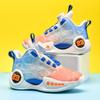 Otoño e Invierno nuevos zapatos luminosos de baloncesto deportivos con hebilla giratoria para niños, tallas grandes transfronterizas, para hombres y mujeres, mismos zapatos para correr transpirables, moda