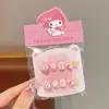 Pegatinas para Uñas Kuromi Dibujos Animados Exquisitas Pegatinas para Uñas Dulces y Lindas No Tóxicas e Inodoras Removibles para Niños Uñas Portátiles