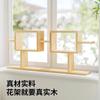 Estante de madera maciza para flores carnosas, estante de almacenamiento multicapa para escritorio interior, sala de estar, rosa verde, planta, balcón, piso, maceta, estante de exhibición