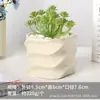 Vaso de Flores Cerâmico para Suculentas Moderno Estilo Ins Minimalista Nórdico, Simples para Interior Criativo Redondo Doméstico para Plantas Verdes Vaso de Flores de Luxo