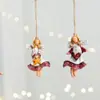 Bestseller transfronterizo: Ángel de resina pintado estilo vintage, adorno de niña retro, decoración colgante para árbol de Navidad, decoración para escaparate, regalo pequeño