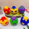 Nova Bola 3D Criativa de Apertar e Girar para Alívio de Estresse, Giroscópio Divertido de Alto Valor Estilo Apertar, Brinquedo para Alívio de Estresse Infantil