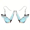 Pendientes acrílicos de Amazon transfronterizos pendientes de mariposa de dibujos animados pendientes con colgante de espacio diseño personalizado pendientes de tachuela de mariposa