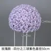 Bolas de Flores Artificiales de Rosa Estilo Europeo Más Vendidas Transfronterizas para Decoraciones de Pasillos de Boda y Arreglos de Fondos de Escenario de Boda