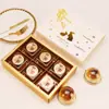 Caja de Empaque para Pastel de Luna Caja de Regalo Festival de Medio Otoño 6 Piezas 80g 50g Caja de Empaque para Pastel de Yema de Huevo Caja Snow Mei Niang Caja de Regalo