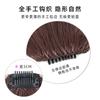 Peluca de Flequillo Falso para Mujer Natural Frontal Estilo Francés Flequillo de Aire Peluca Pieza Sin Marca Cabello Real Pieza de Reposición Superior para Mujer