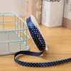 Fita de Poliéster com Bolinhas de 1cm, Fita de Bolinhas, Laços para Acessórios de Cabelo DIY Feitos à Mão, Embalagem de Caixa de Presente com Flores, Acessórios para Roupas