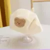 Boina para Niños Otoño e Invierno Estilo Nuevo Ins Dulce Lazo Cálido Sombrero para Bebé Niña Sombrero de Pintor