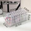 Caja Transparente para Arte de Uñas Pequeña para Llevar Armadura Caja de Almacenamiento de Armadura Hecha a Mano Caja de Embalaje Caja de Exhibición de Arte de Uñas Acabadas