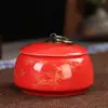Exquisitas Latas de Té de Cerámica Dehua Latas Pequeñas Auspiciosas Dingyao Latas Selladas Blancas Mate Latas para Viaje a Granel