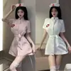 Lencería Tallas Grandes Tao Nai'Er Atuendo de Enfermera Lindo y Sexy para Mujer Escote Profundo Cosplay Tentación Atuendo Apasionado de Chica Caliente