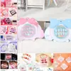 Estuche con juego de pegatinas para uñas para usar, diseños sencillos de dibujos animados con pedrería, varias pegatinas de uñas desmontables
