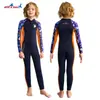 Traje de Buceo Caliente de una Pieza con Mangas Largas y Grosor Adicional Dive&Sail de 2.5 mm para Niños Traje de Buceo Traje de Natación Snorkel Surf