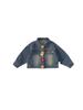 Roupa Infantil Youbao Jaqueta Jeans Infantil 2026 Nova Coleção Primavera e Outono Roupa de Primavera para Meninas Versão Coreana Top com Gola Reversível Cardigã para Meninas