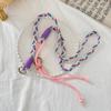 Cordón trenzado ajustable para teléfono móvil, largo, resistente y duradero, cadena cruzada para hombres y mujeres, cordón sencillo para teléfono móvil sin cuello.