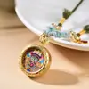 Nueva Cuerda de Colgante Estilo Chino Tíbet, Cadena para Suéter Zaki Lamu Thangka Pintado a Mano, Lujo Ligero, Accesorio de Cuerda para Colgar en el Cuello Simple y Versátil