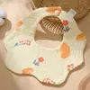 Babero para Bebé de 6 Capas de Gasa de Algodón con Forma de Pétalo Babero para Babas Babero para Recién Nacido Clase A Pañuelo Bandana Babero Antivómitos