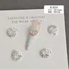 Acessório de guirlanda de estrela-do-mar com pérolas e cravejado de diamantes, tendência de luxo, decoração de unha 3D versátil e luxuosa com pérolas e diamantes