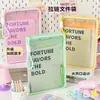 Bolsa de archivo para estudiante universitario de dulces de alto valor, bolso de mano de gran capacidad A4, cremallera transparente, portapapeles de examen, bolsa de almacenamiento para libros de texto