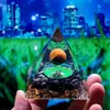 Bola de Cristal 73 Estilos Pirámide Bola de Cristal Transfronteriza Pirámide de Piedra Triturada Artesanías para el Hogar Adornos de Resina