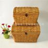 Cesta de madera tejida a mano cesta de almacenamiento de ratán caja de almacenamiento suministros para el hogar de hotel almacenamiento caja de madera