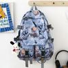 Mochila escolar de marca de moda para hombre, personalizada con grafiti, para deportes, ocio, estudiantes universitarios, mochila de comercio exterior, nueva mochila de gran capacidad a la moda