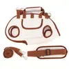 Nova Mochila para Pet, Transportadora Portátil de Quatro Pernas para Cães, Guia, Conjunto de Três Peças, Bolsa Transversal de Ombro Único, Respirável