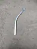 Barrera de Pinchos Antiescalada de Hierro en Punta de Pistola, Barrera de Pinchos de Acero Redondo, Valla de Puerta de Hierro con Tubo Cuadrado Antirrobo Elevado, Cabeza de Pistola