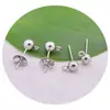 Pendientes de botón simples nuevos japoneses y coreanos accesorios gorro DIY hecho a mano con anillo pendientes de aguja de cuenta redonda accesorios de joyería simples