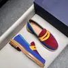 Jw Mocasines Casuales para Hombre de Talla Grande Estilo Británico Zapatos de Piel de Moda Punta Fina Slip-Ons de Diseñador