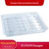 Suporte interno blister ps cosméticos blister flocado pet branco Embalagem blister para necessidades diárias caixa plástica pp caixa de embalagem