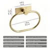 Barra de Toalla de Acero Inoxidable sin Taladro, Anillo para Toalla, Soporte para Papel de Cocina, Juego de Ganchos para Abrigos, Accesorios de Almacenamiento para Baño, Venta Caliente Transfronteriza