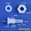 Conector de paso recto de plástico con rosca M5~M16, para placa semi-pasante, directamente con tuerca y junta, puede fijar corriente continua