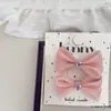 Gasa de taladrado caliente tejida con lazo Par de horquillas para el pelo de niños Diadema Pinza lateral Tendón de goma