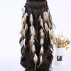 Diadema de Plumas Indias Estilo Étnico Transfronteriza Diadema de Rendimiento Años 1920 Diadema Larga Bohemia Venta al por Mayor para Mujeres