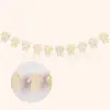 BIENVENIDO BEBÉ Guirnalda de Letras Fiesta de Bienvenida para Recién Nacido Body de Bebé Guirnalda para Decoración de Habitación de Bebé