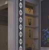 Pegatinas de pared acrílicas 3D con patrón de espejo de techo, pegatinas de cintura para sala de estar, TV, fondo, espejo decorativo de pared