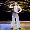 Traje de dança de jazz para meninas, traje de dança de jazz moderno e moderno com lantejoulas, traje de dança de rua para crianças, traje de apresentação de dia de ano novo