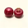 Botones de perla, botones de hongo coloridos, botones de cobre semi-redondos con pie, accesorios para cheongsam, Hanfu, camisas, prendas de punto, vestidos, botones decorativos cosidos a mano
