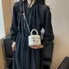 Mini Bolso de Cadena Estilo Tweed para Mujer 2025 Nuevo Otoño e Invierno Diseño de Nicho Bolso Caja Versátil Cruzado Pequeño
