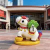 2026 Ano do Cavalo Escultura de Fibra de Vidro Dia de Ano Novo Desenho Animado Mascote de Propriedade Intelectual Corporativa Rua Comercial Área Cênica Exibição de Animais