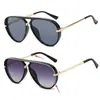 Amazon Transfronterizo Populares Gafas de Sol de Moda Europeas y Americanas Versátiles Sencillas Mismo Estilo de Celebridad de Internet Montura Grande Gafas de Aviador