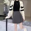 Falda corta de traje irregular para mujer, verano 2026, nueva, de cintura alta, versátil, adelgazante, anti-exposición, línea A