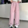 Pantalones Anchos de Cintura Alta para Niñas 2026 Nuevo Primavera/Verano Blancos Sueltos Ropa de Oficina Pantalones Casuales Diarios Jeans